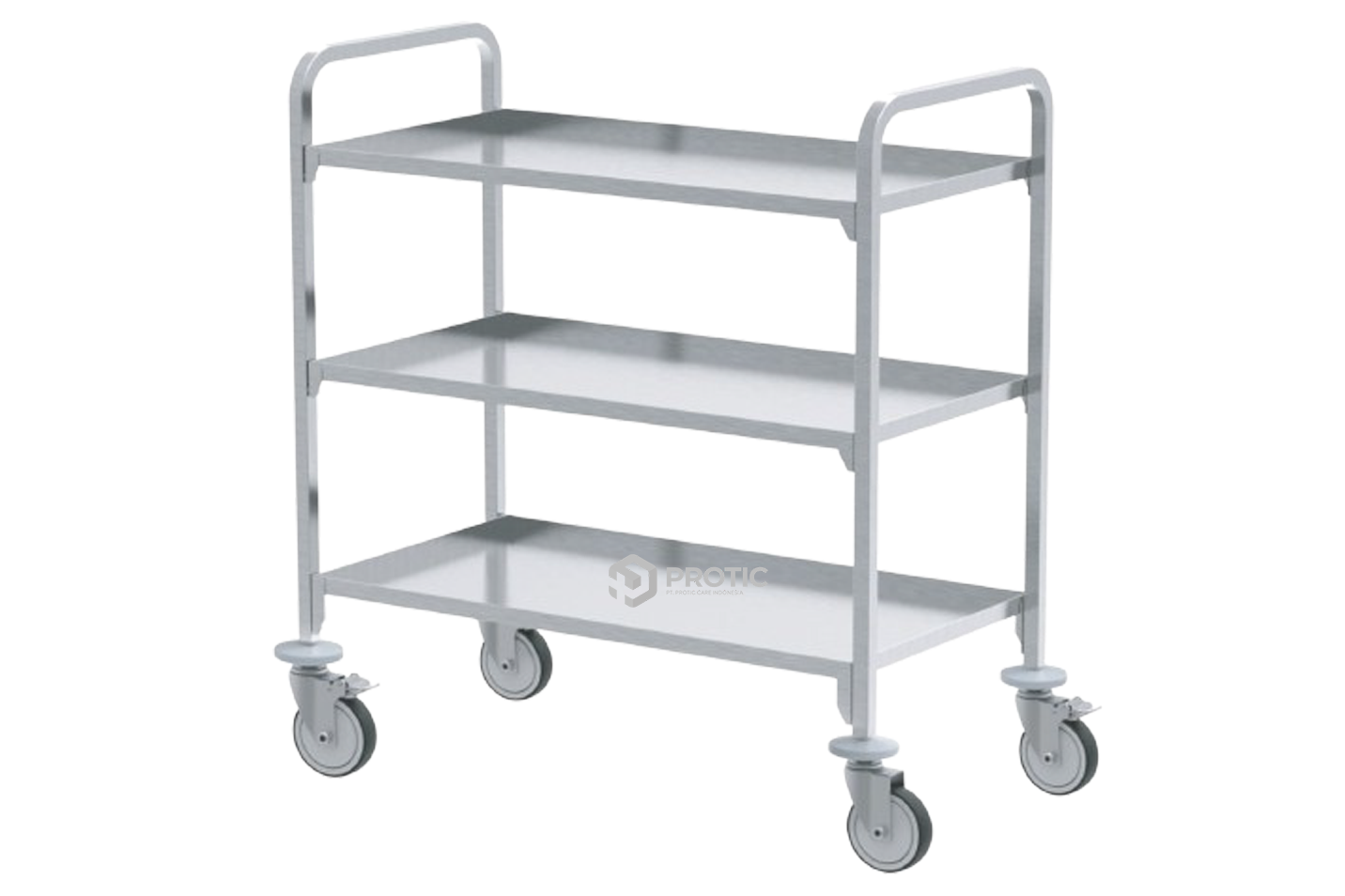 ZELOS FOOD TROLLEY STAINLESS STEEL - ZT312
